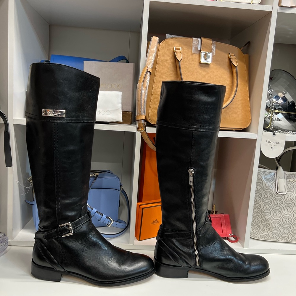 Coach Black Over the Knee Boots